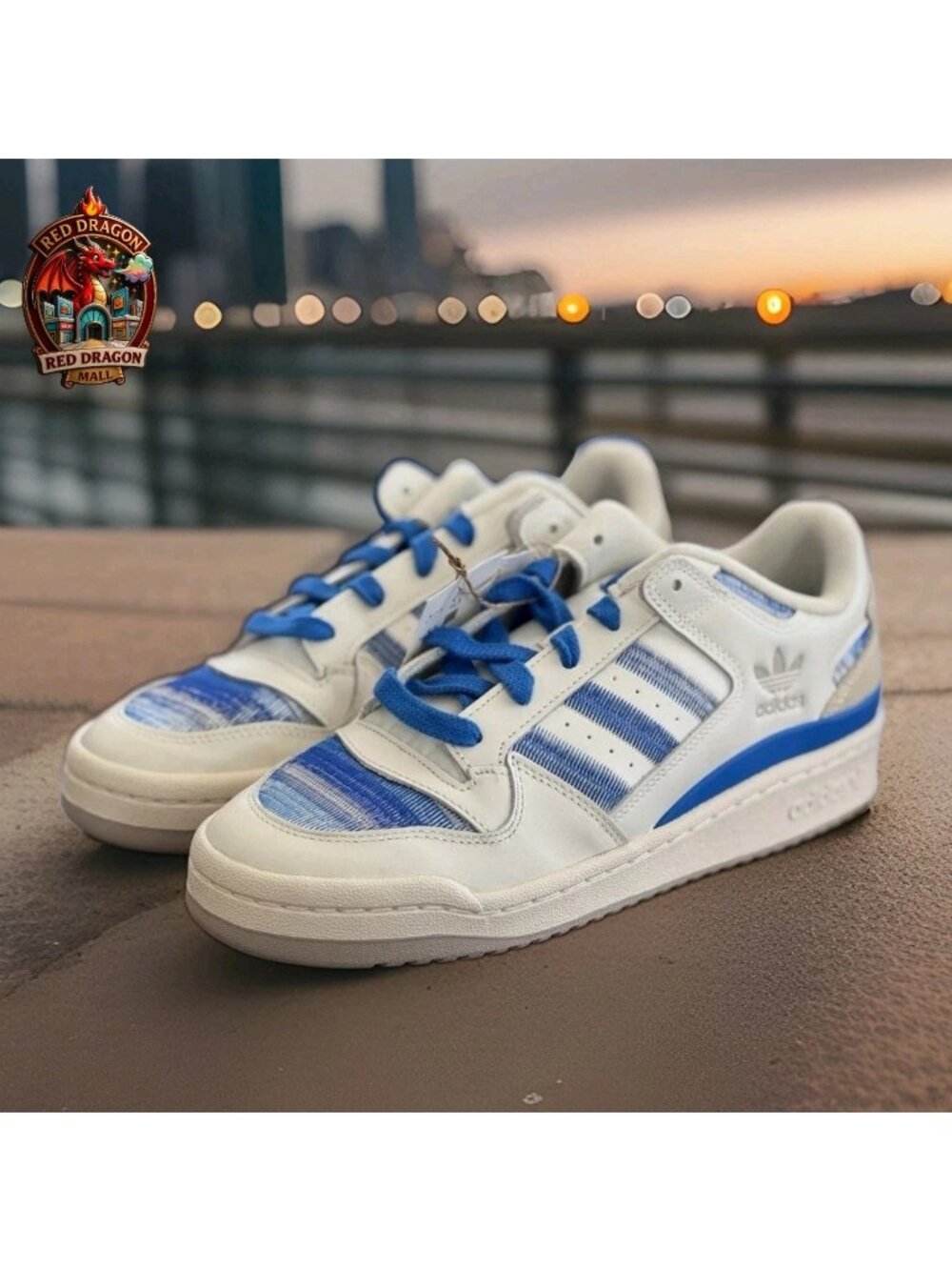 Adidas Forum Low Cl White Sneakers Casual Shoes JQ2642 - Men's Size 14